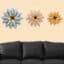 Flower Wall Decor Set of 3 - Ena Metal Floral Wall Art