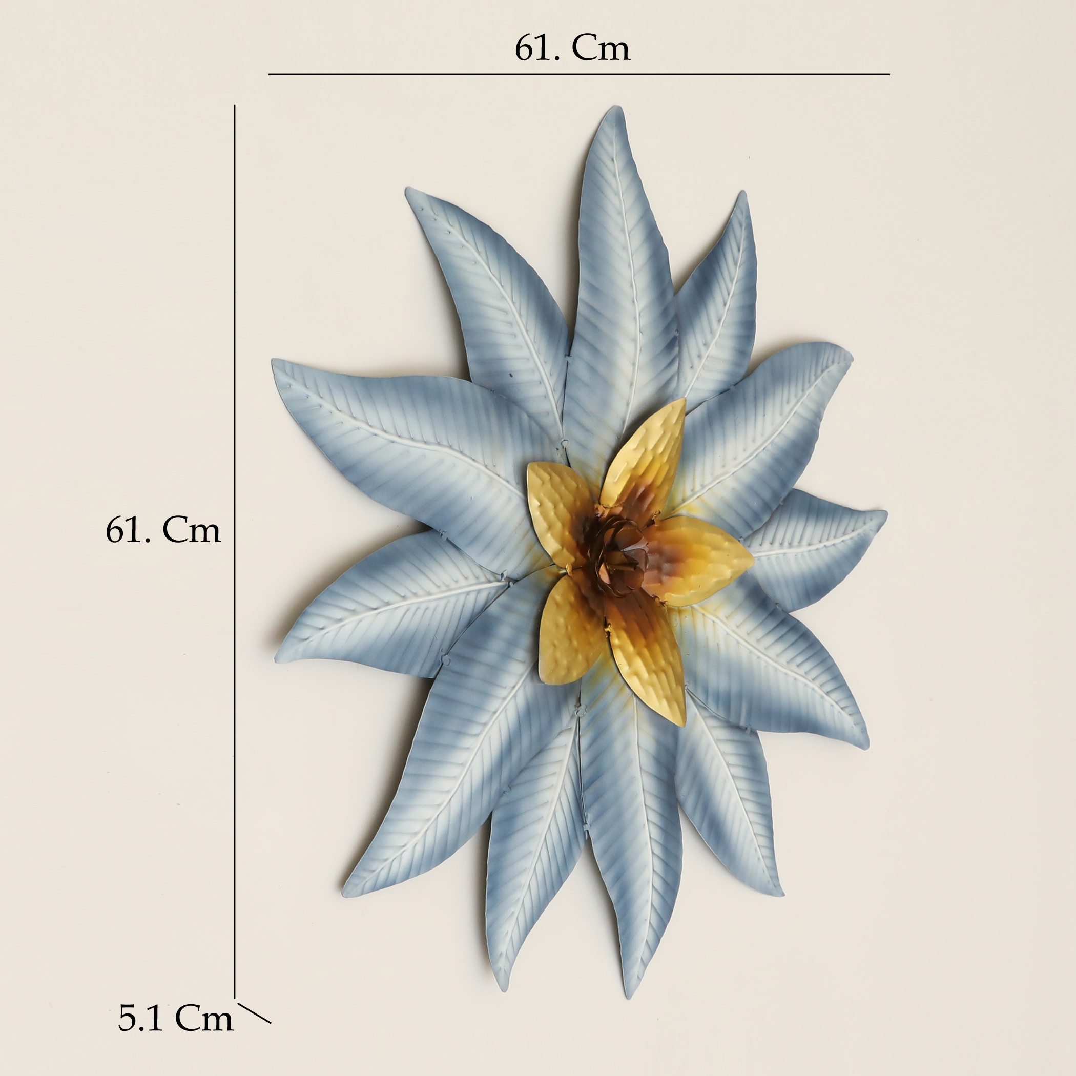 Metal Ena Flower Wall Decor Set of 3 - Image 3