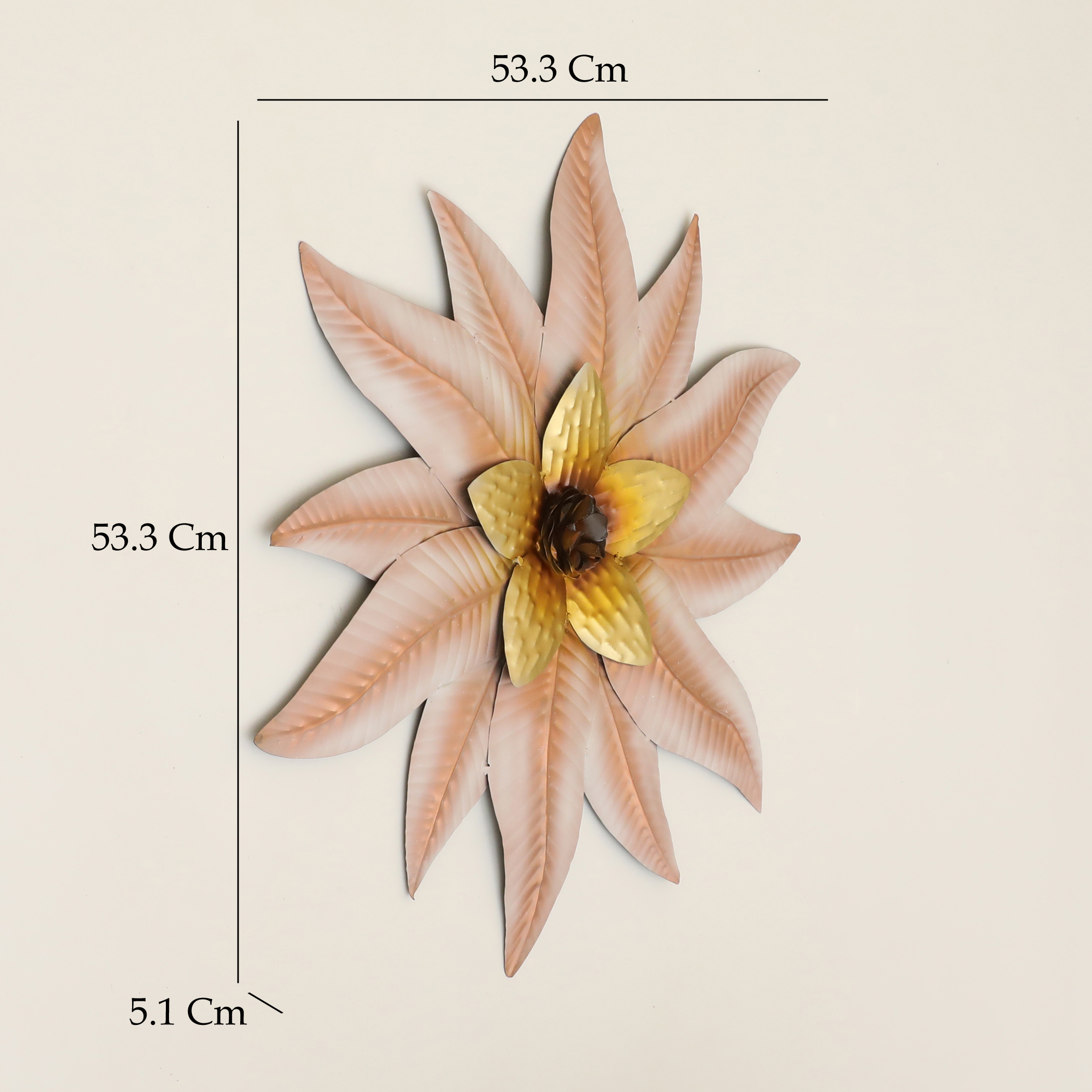 Metal Ena Flower Wall Decor Set of 3 - Image 4