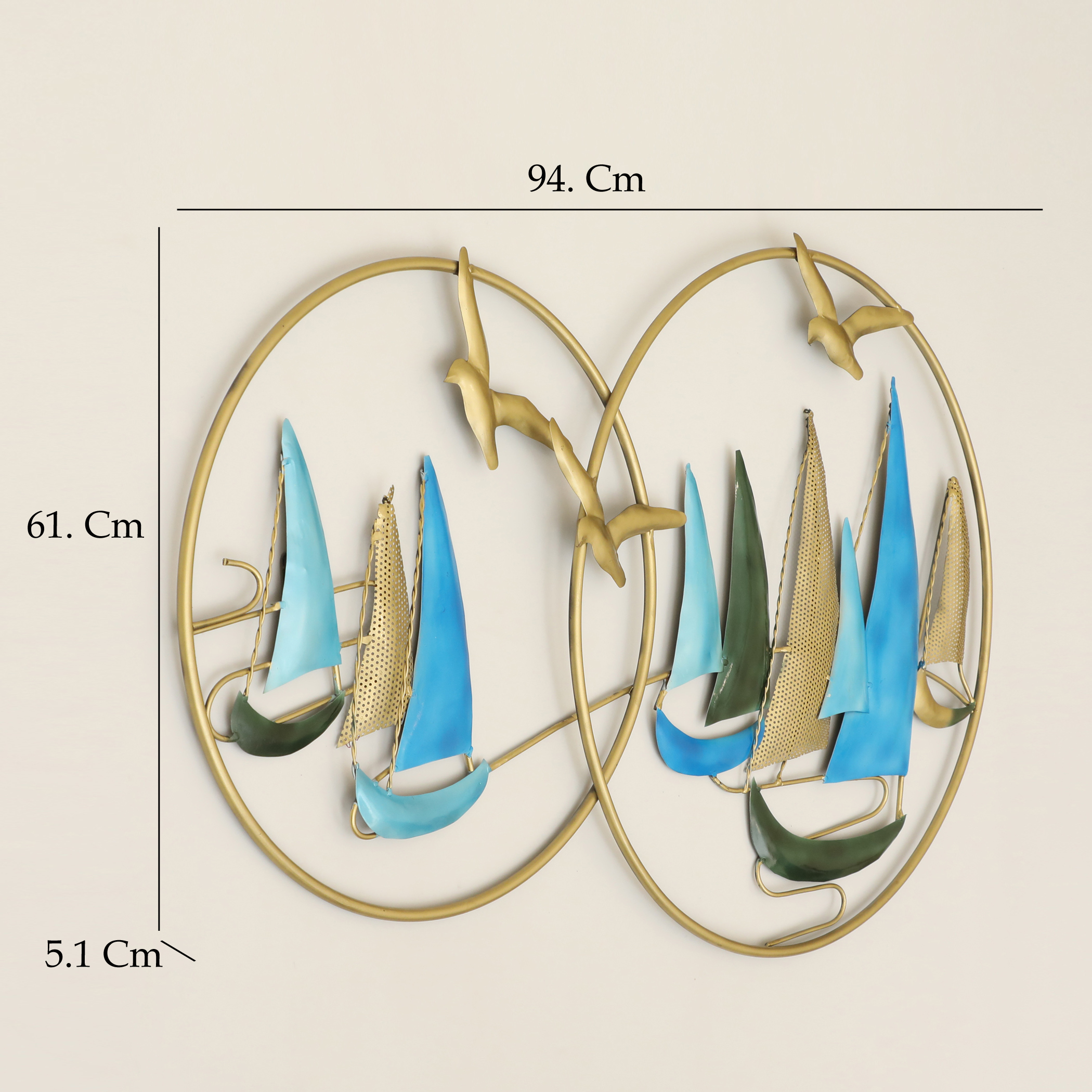 Metal Seas The Day Boat Ship Wall Decor - Image 3