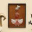 Rajasthani Musician Flute Wall Decor Handpainted Metal MDF Artwork