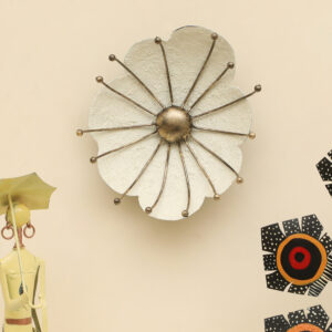 Metal & Ceramic Soma Abstarct Flower Wall Decor Small