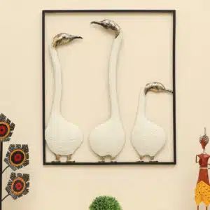 Metal & Ceramic Zenith Birds Wall Decor