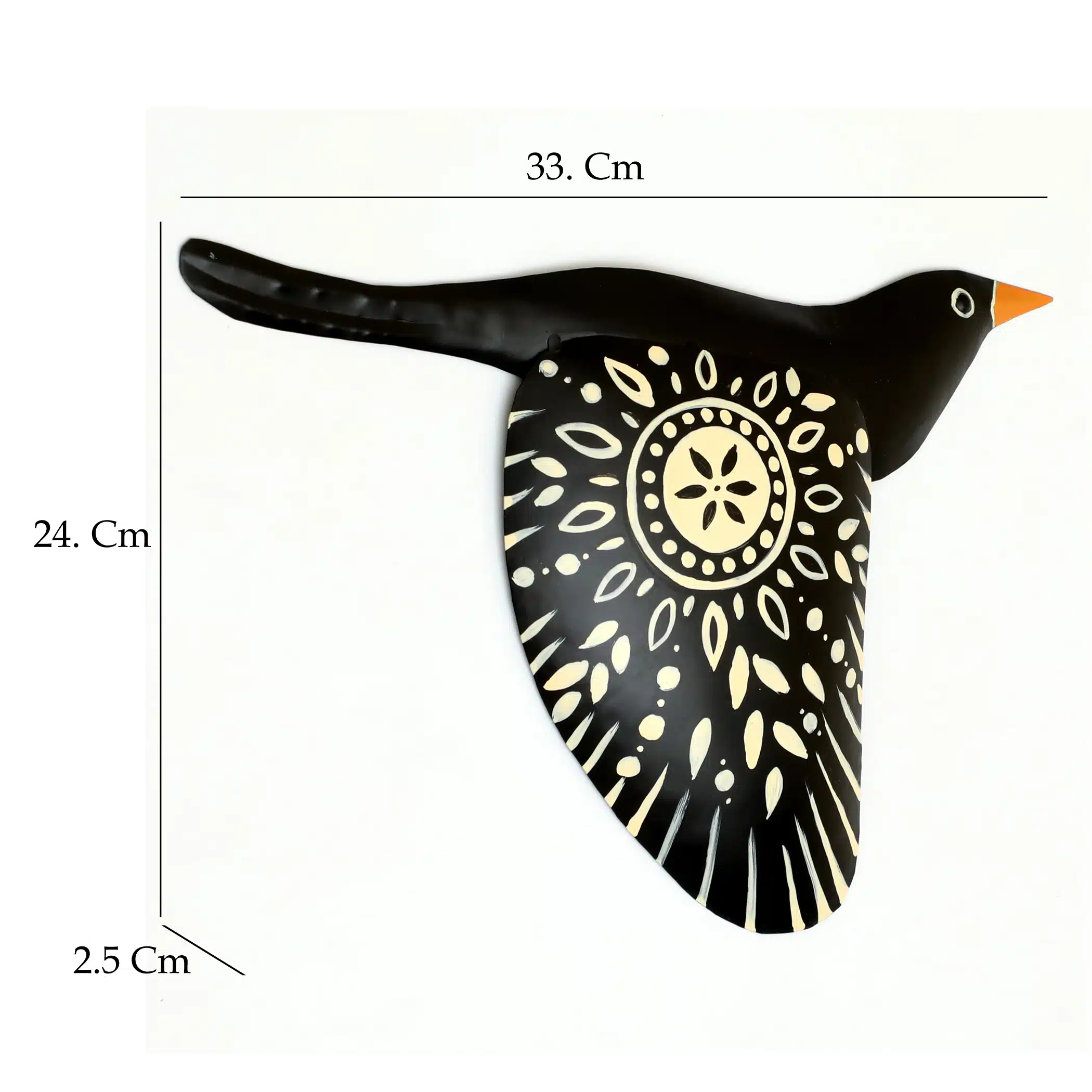 Premium Decorative Metal Bird Wall Art | Falguni Flying Bird Decor - Image 2