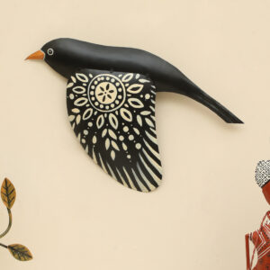 Handpainted Metal Falguni Flying Bird Wall Décor/5