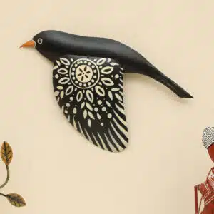 Bird Wall Art for Living Room Handpainted Metal Flying Bird Decor