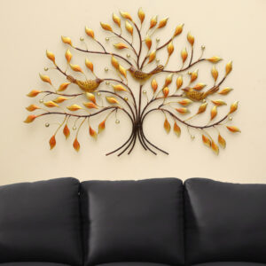 Metal Niya Tree with Birds Wall Decor
