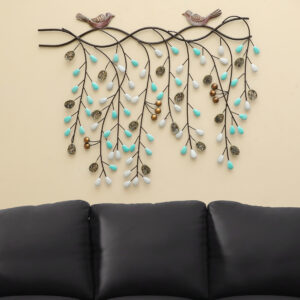 Metal Kyra Tree with Birds Wall Decor