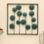Green Wall Decor – Indira Square Metal Leaf Frame