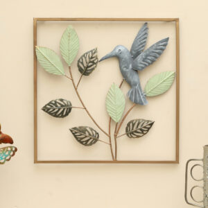 Metal Square Usha Leaf Wall Frame