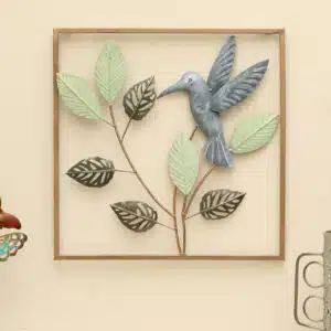 Square Wall Decor – Usha Metal Leaf Wall Frame