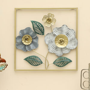 Metal Square Usha Leaf Wall Frame