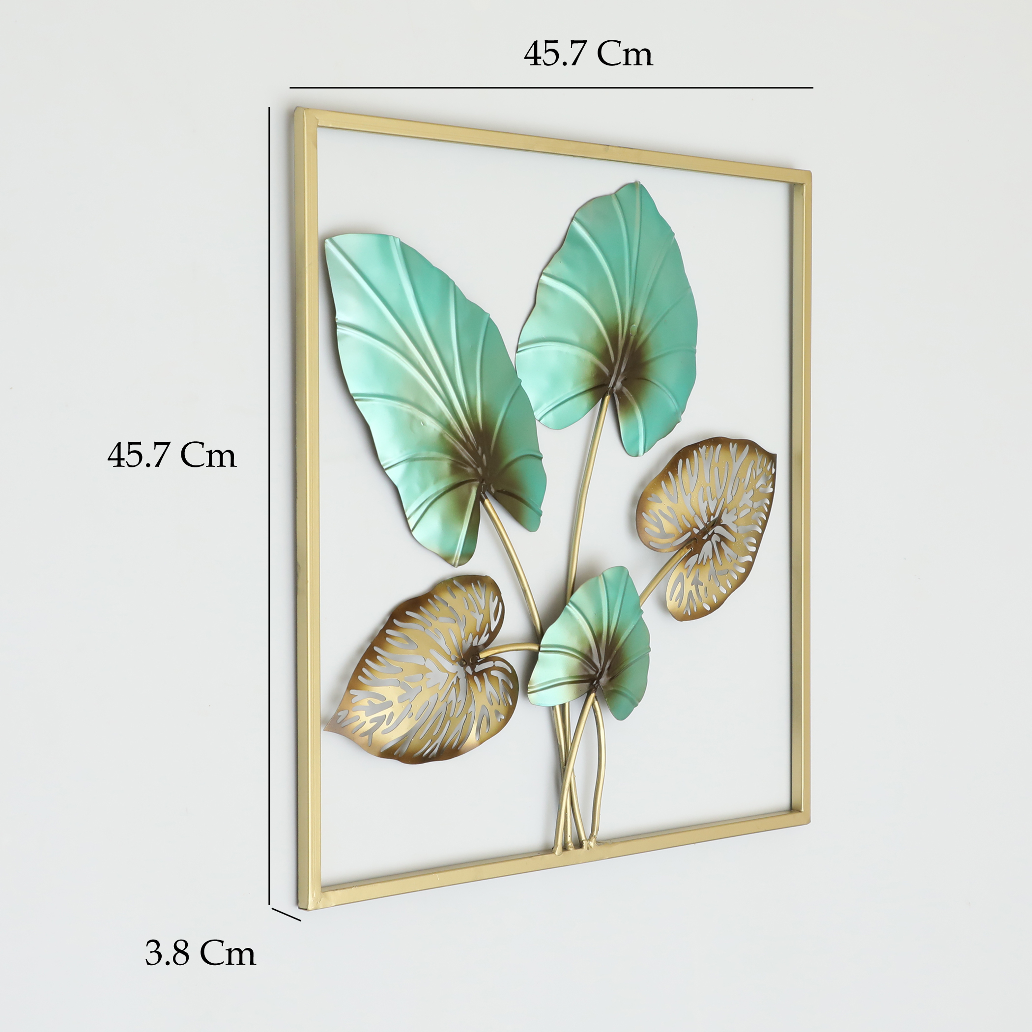 Metal Square Anika Leaf Wall Frame - Image 2