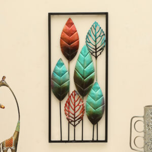 Metal Rectangular Kinjal Leaf Wall Frame