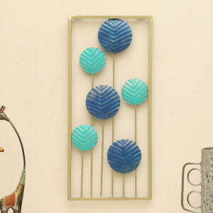 Metal Rectangular Aniket Flower Wall Frame
