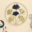 Round Ginko Leaf Wall Frame - Shaan Metal Wall Decor