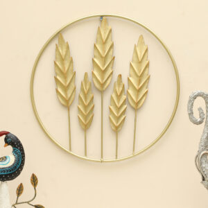 Metal Round Amish Leaf Wall Frame