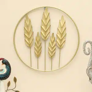 Metal Round Amish Leaf Wall Frame