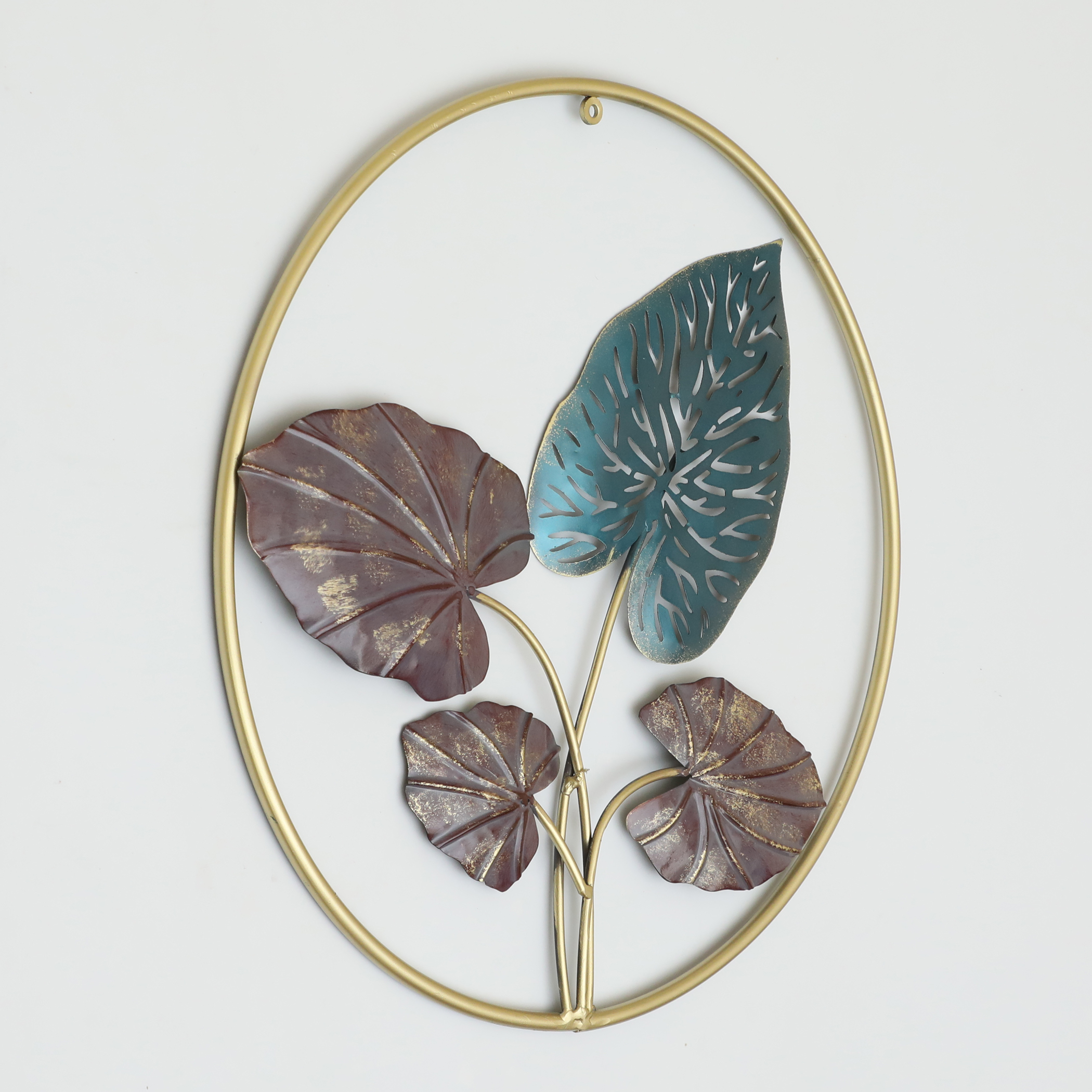 Metal Round Divit Leaf Wall Frame - Image 3