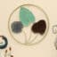 Round Metal Wall Frame - Vani Leaf Wall Decor