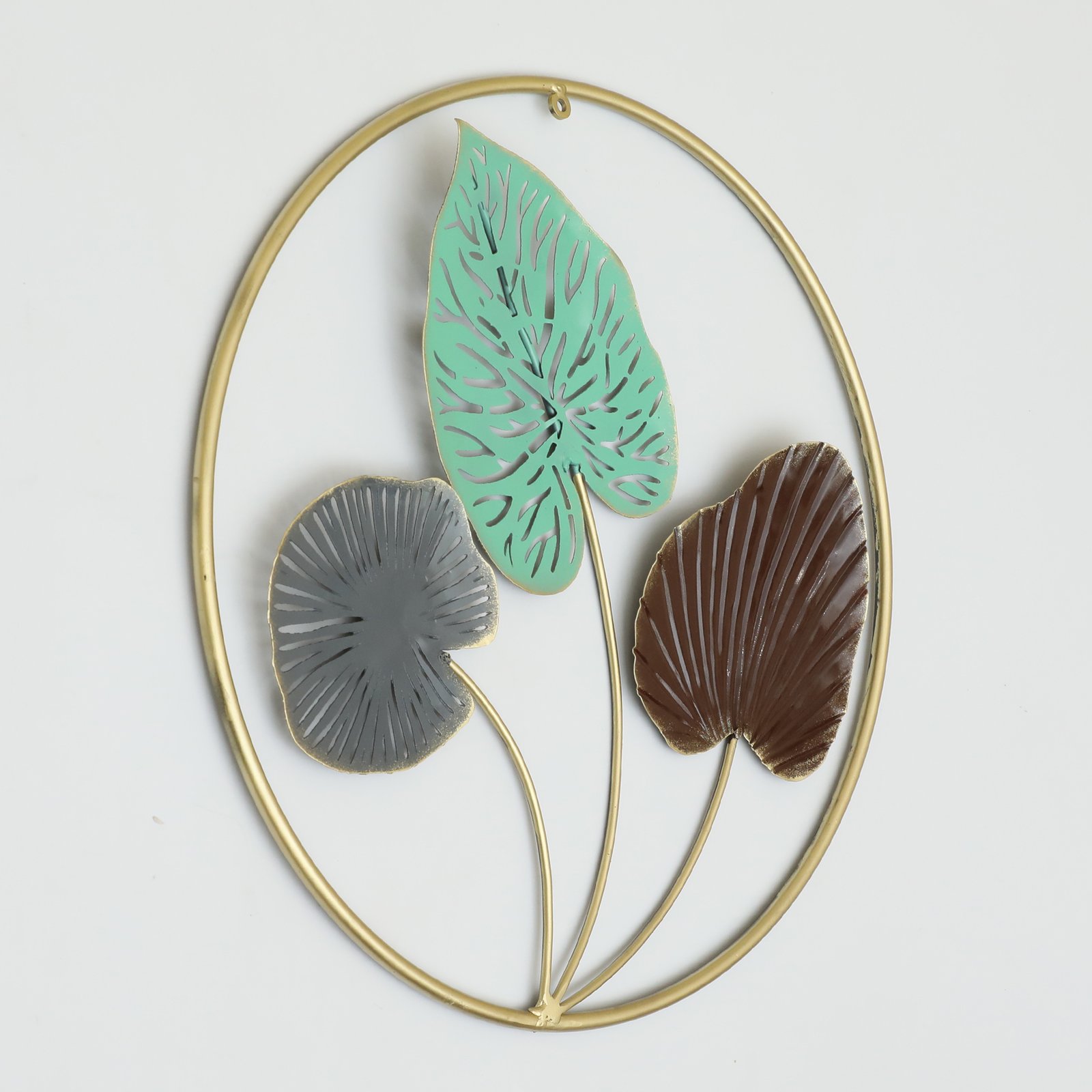 Metal Round Vani Leaf Wall Frame - Image 3