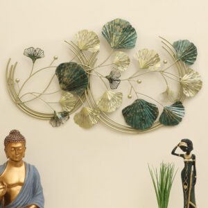 Metal Hadley Ginko Leaf Wall Decor