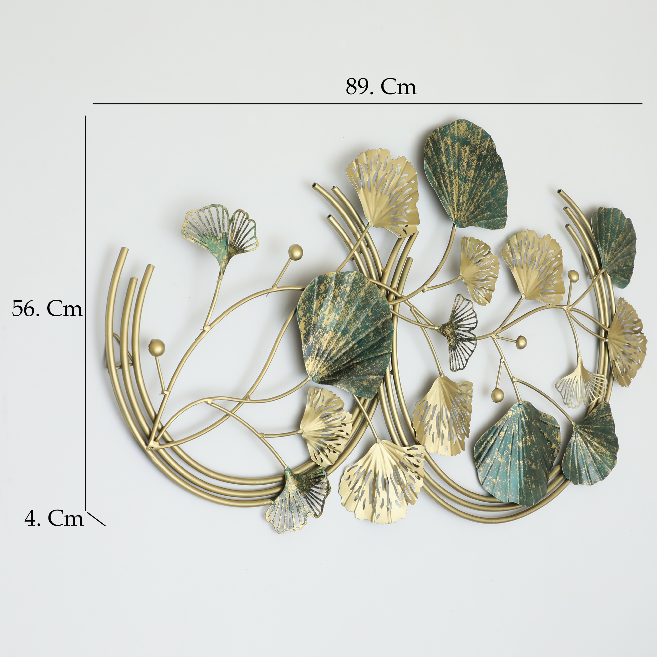 Metal Hadley Ginko Leaf Wall Decor - Image 3