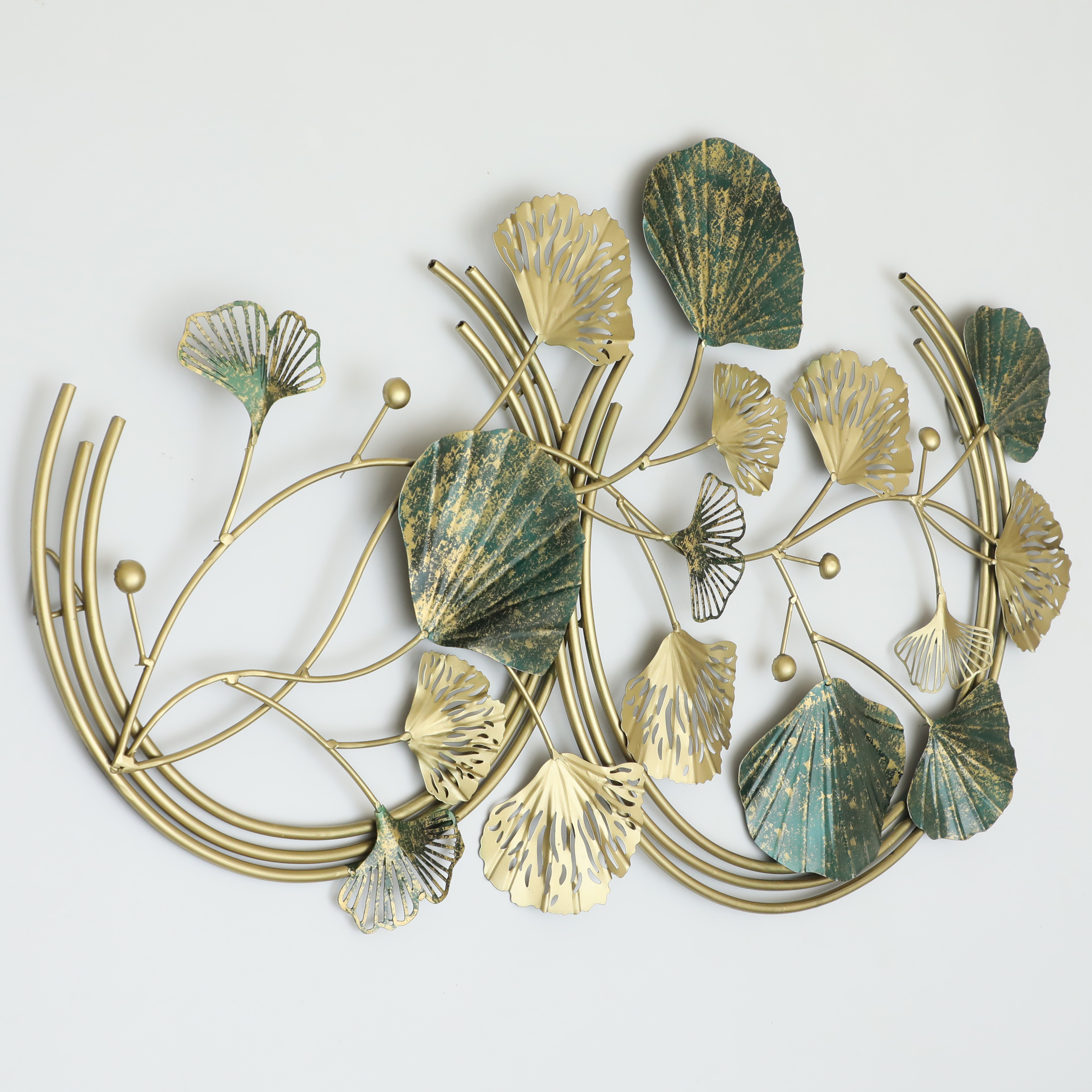 Metal Hadley Ginko Leaf Wall Decor - Image 2