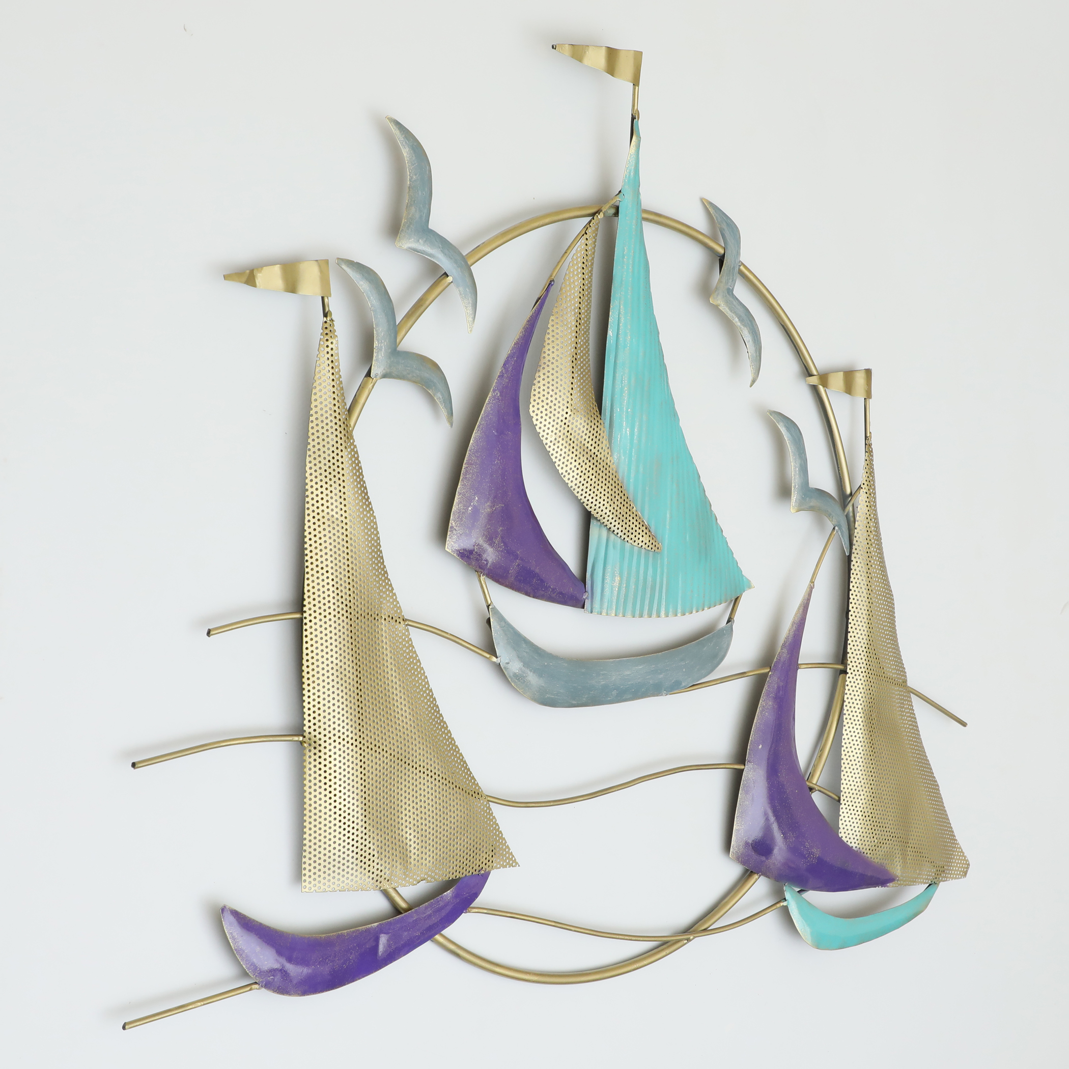 Metal Aspen Boat Wall Decor - Image 3