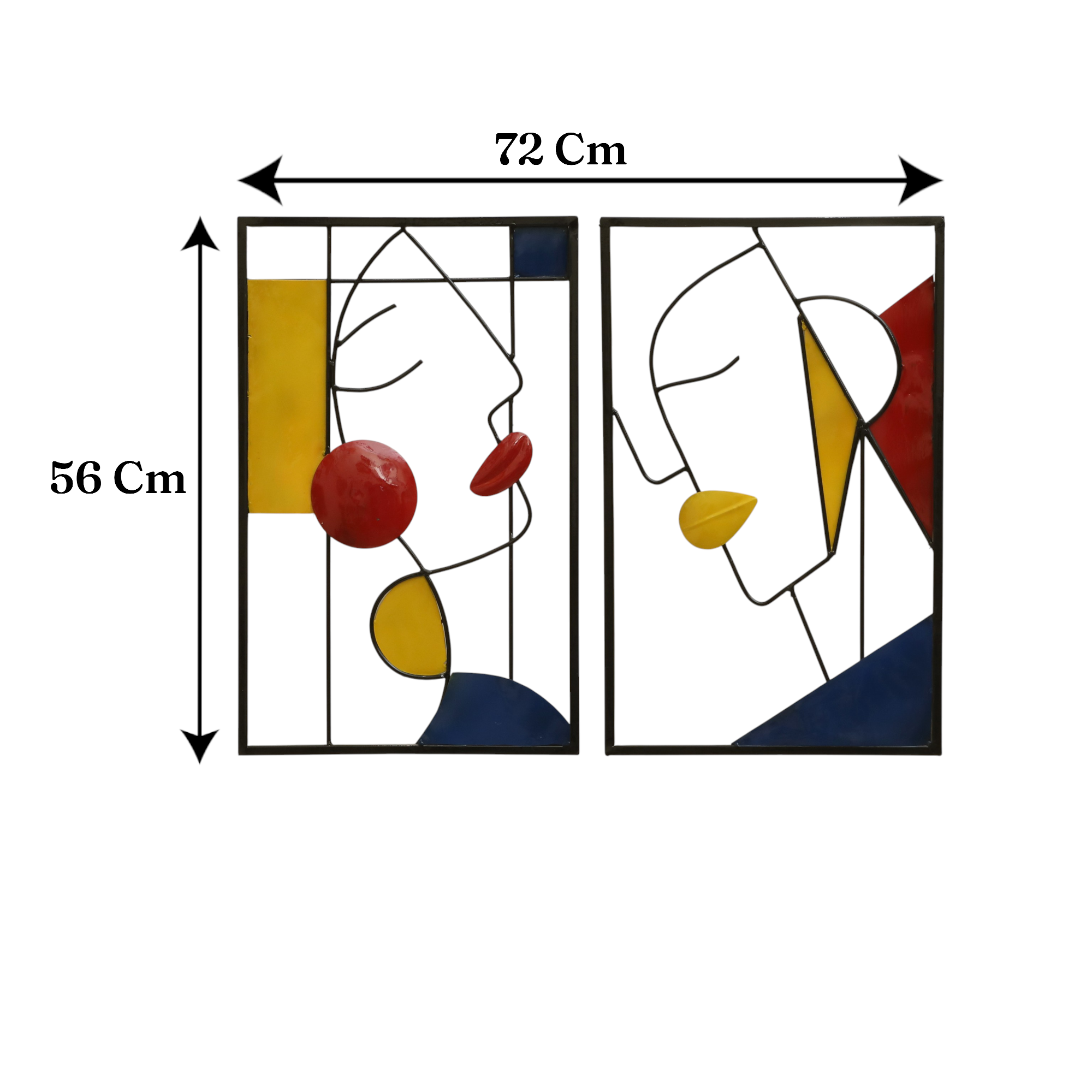 Metal Koto Wall Decor Set of 2 - Image 2