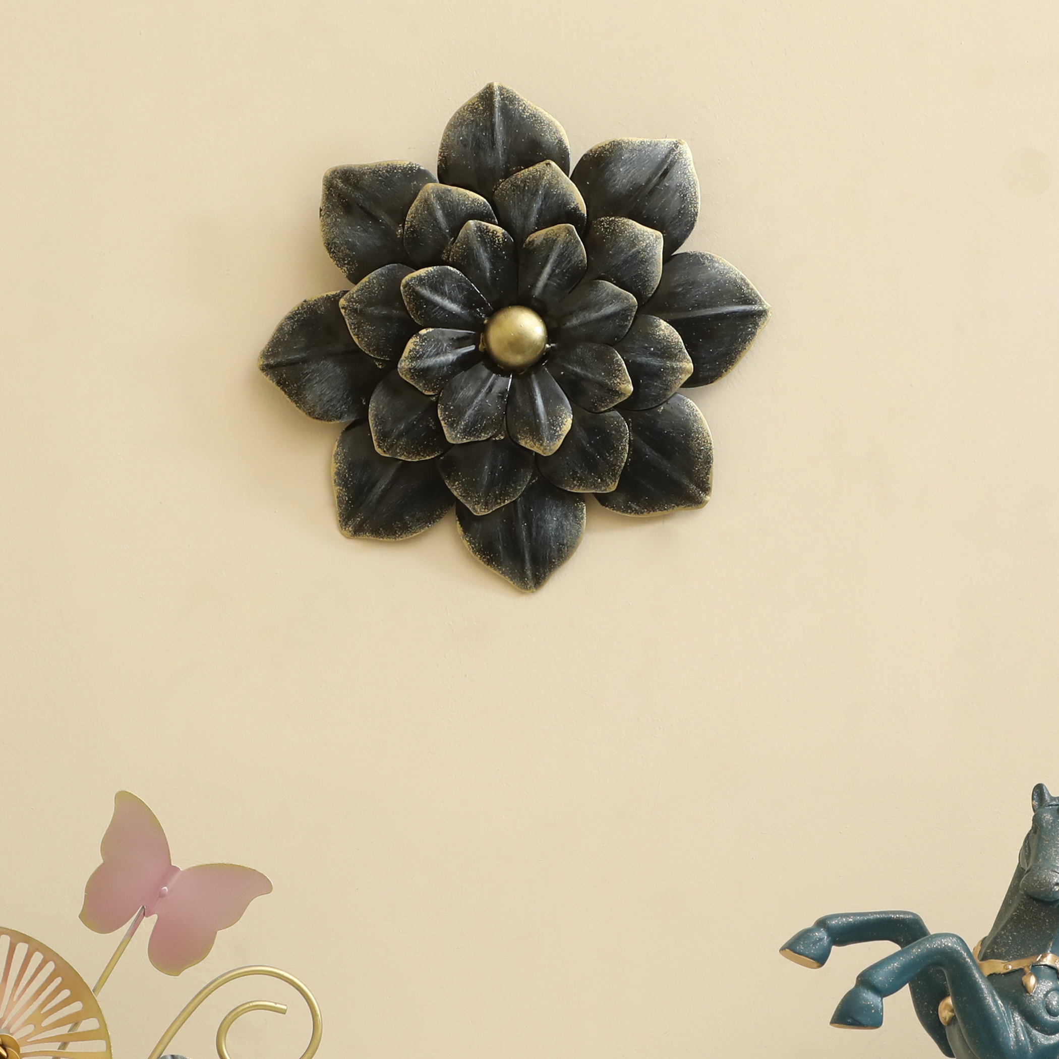 Metal Grace Flower Wall Decor Small