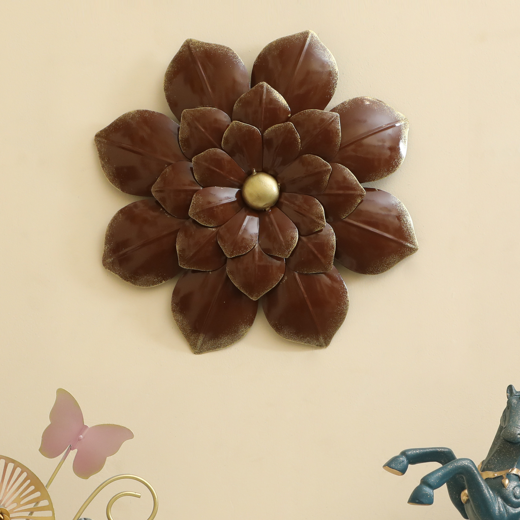 Metal Grace Flower Wall Decor Medium