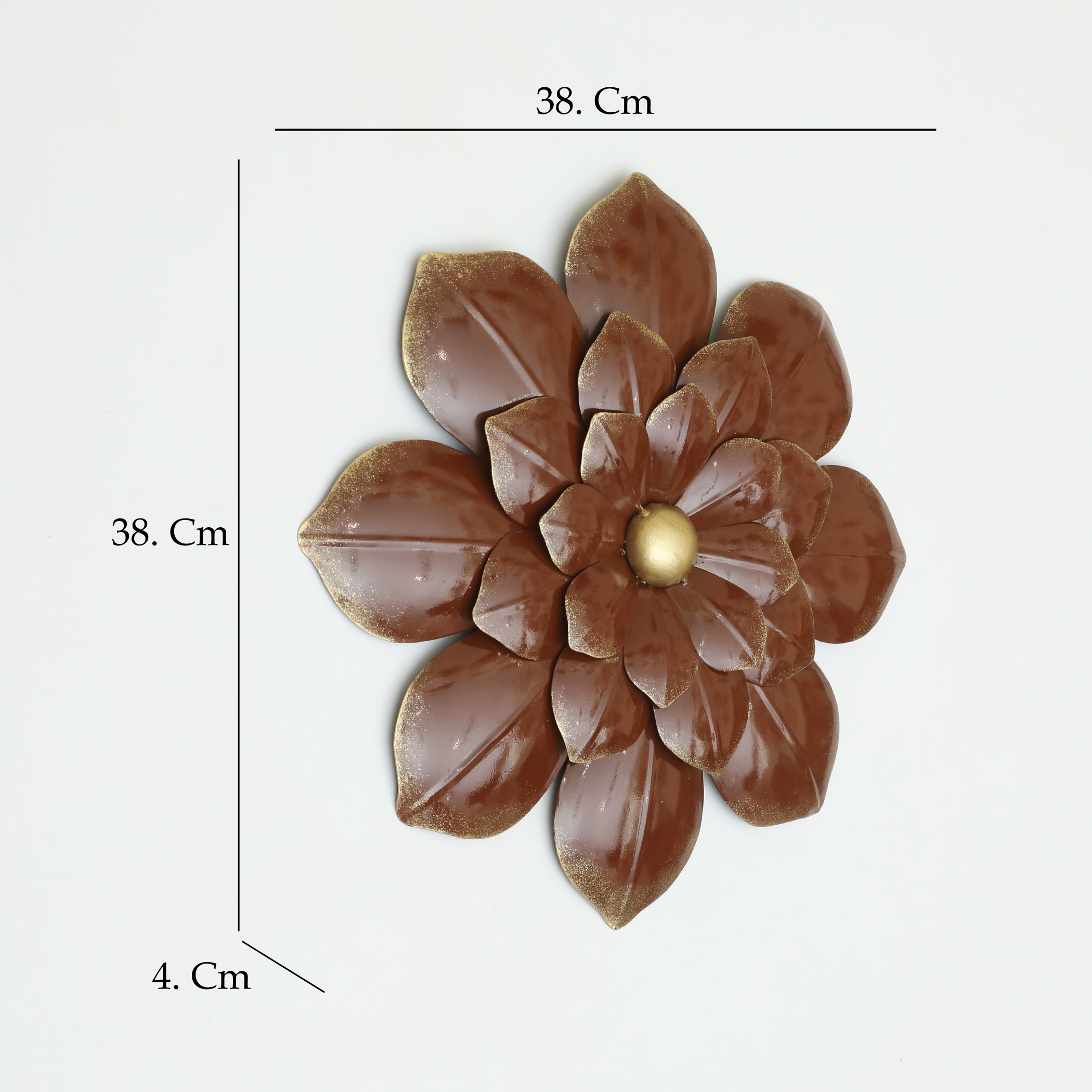 Metal Grace Flower Wall Decor Medium - Image 2