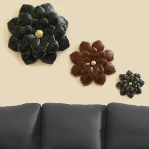 Metal Grace Flower Wall Decor Set of 3