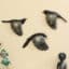 Handpainted Metal Flying Bird Wall Decor Set of 3 for Living Room