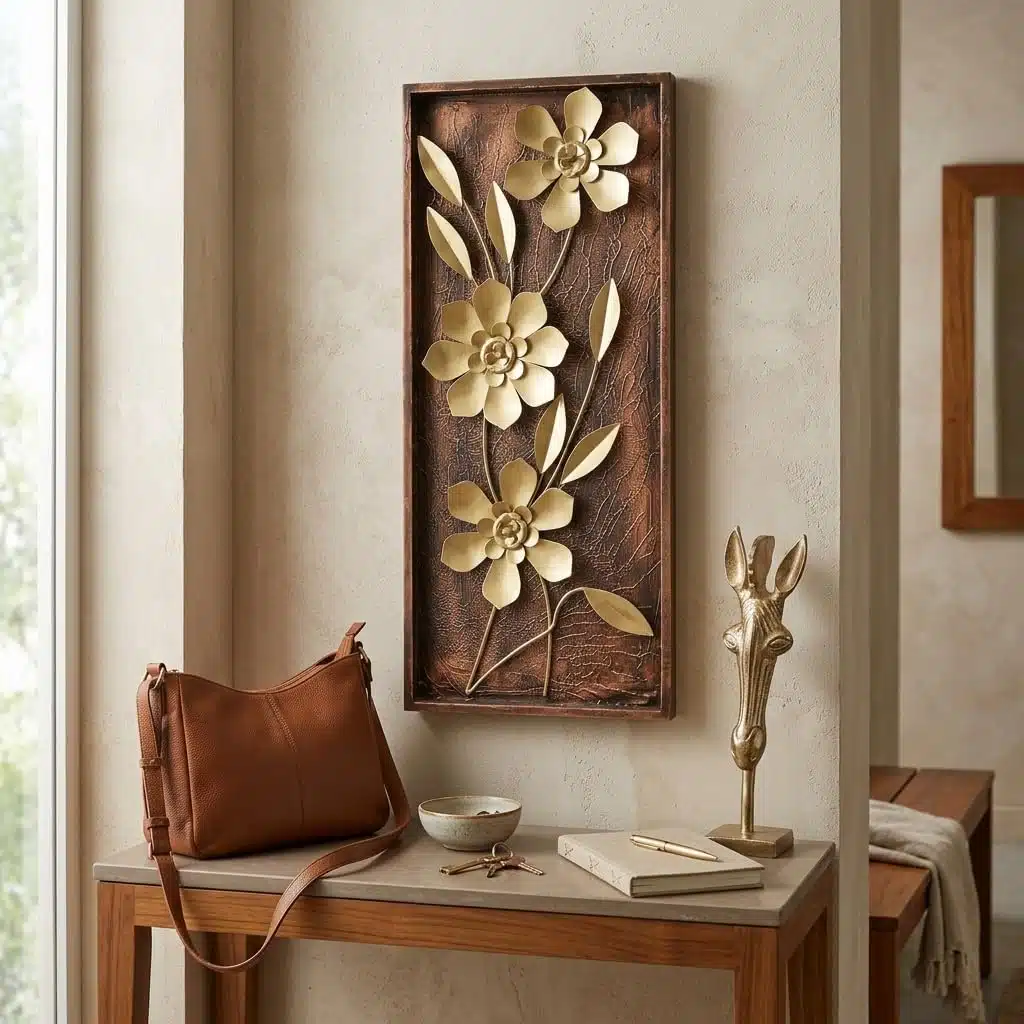 Metal Wall Art 13x30 Inch - Apollo Iron Wall Hanging Decor - Image 5