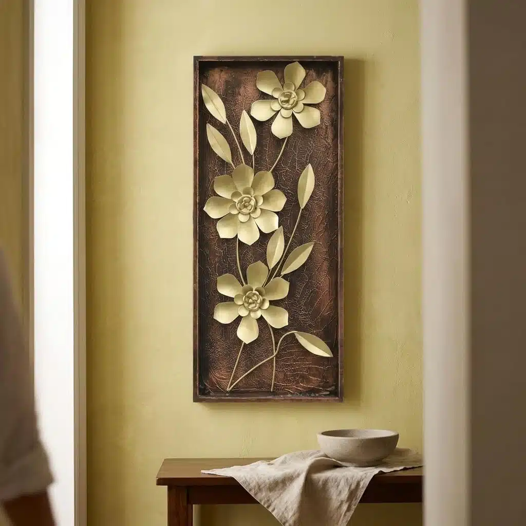 Metal Wall Art 13x30 Inch - Apollo Iron Wall Hanging Decor - Image 4