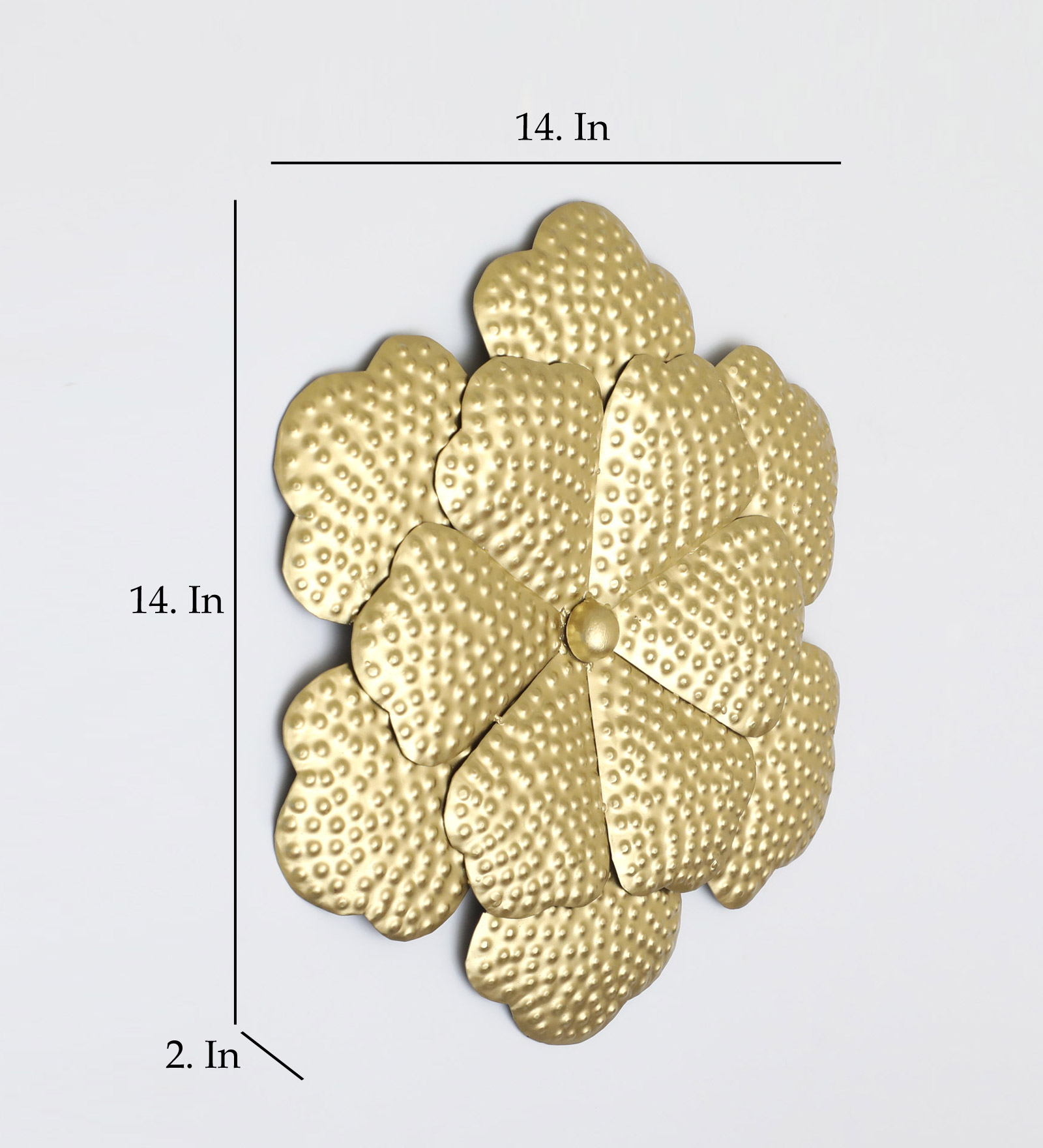 Metal Vamli Flower Small Wall Decor - Image 2