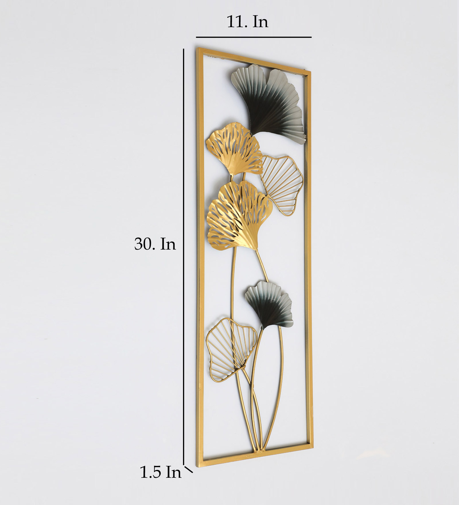 Metal Wayanad Leaf/1 Wall Frame - Image 3