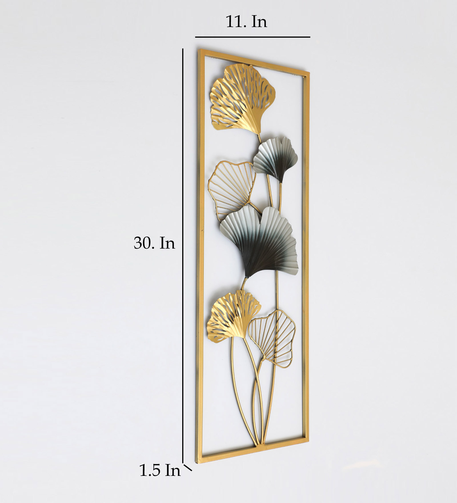 Metal Wayanad Leaf/2 Wall Frame - Image 3