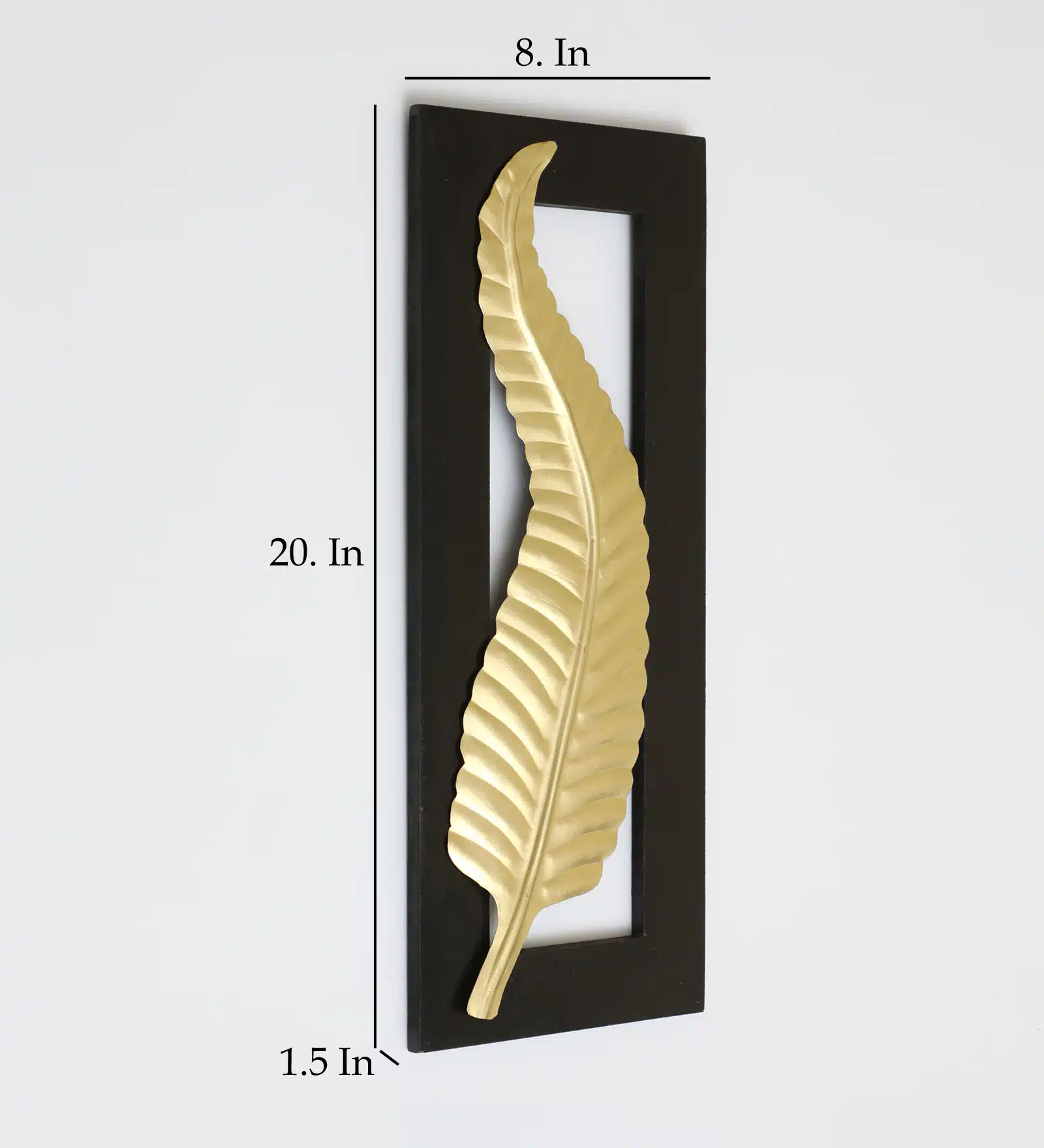 Botanical Wall Frame - Vantara Leaf 1 Metal MDF Decor - Image 3