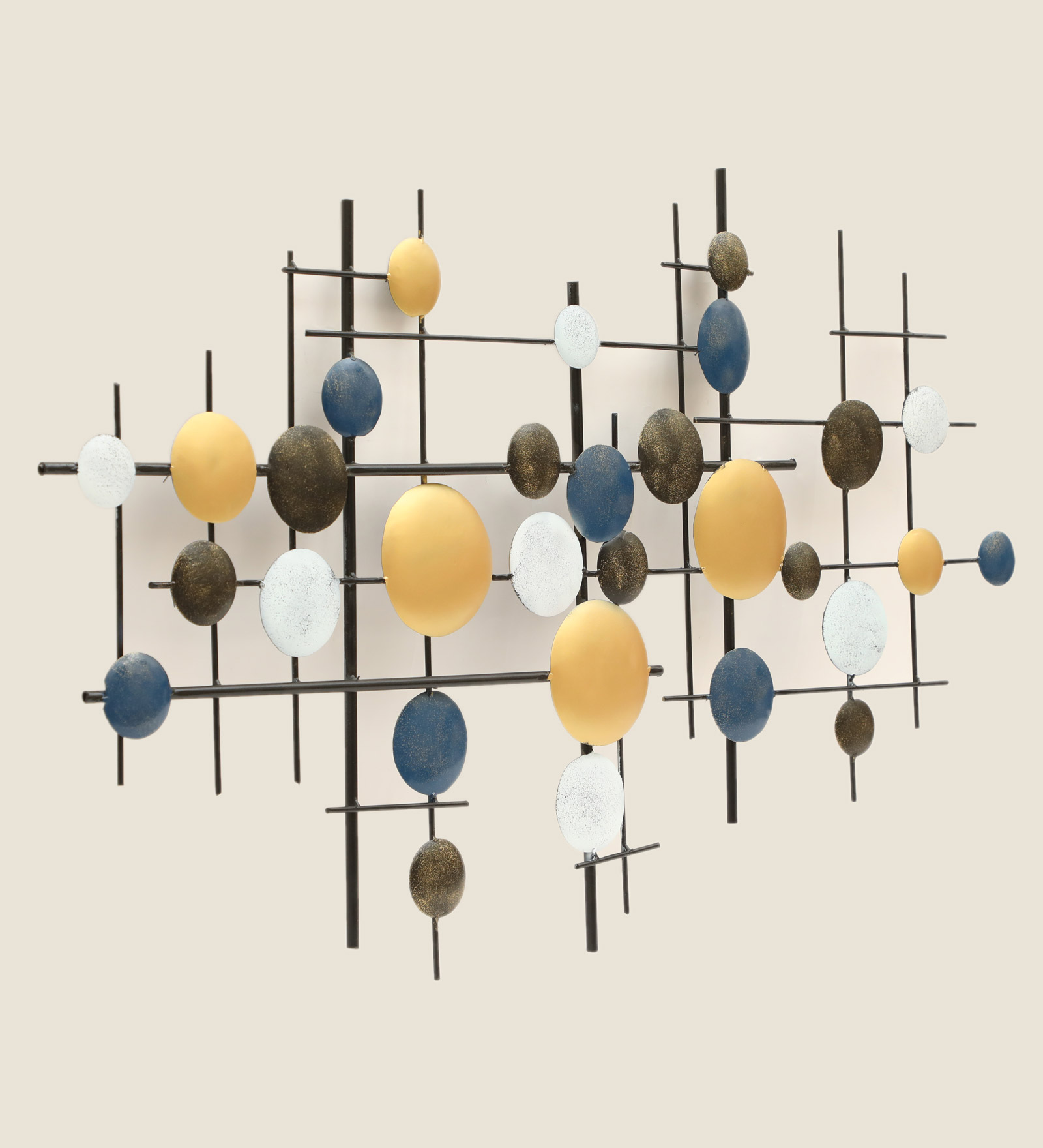 Metal Zuri Circle Abstract Wall Decor - Image 2