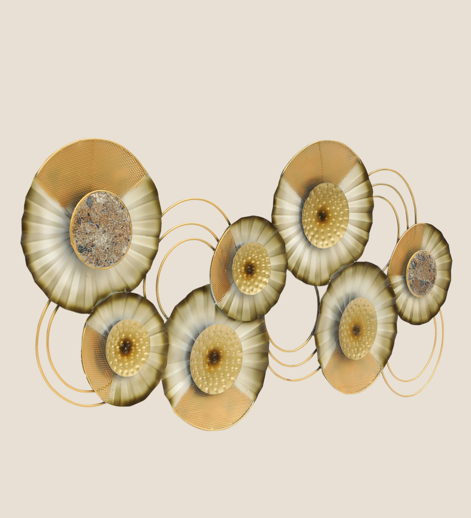 Metal Iha Abstract Round Wall Decor - Image 3