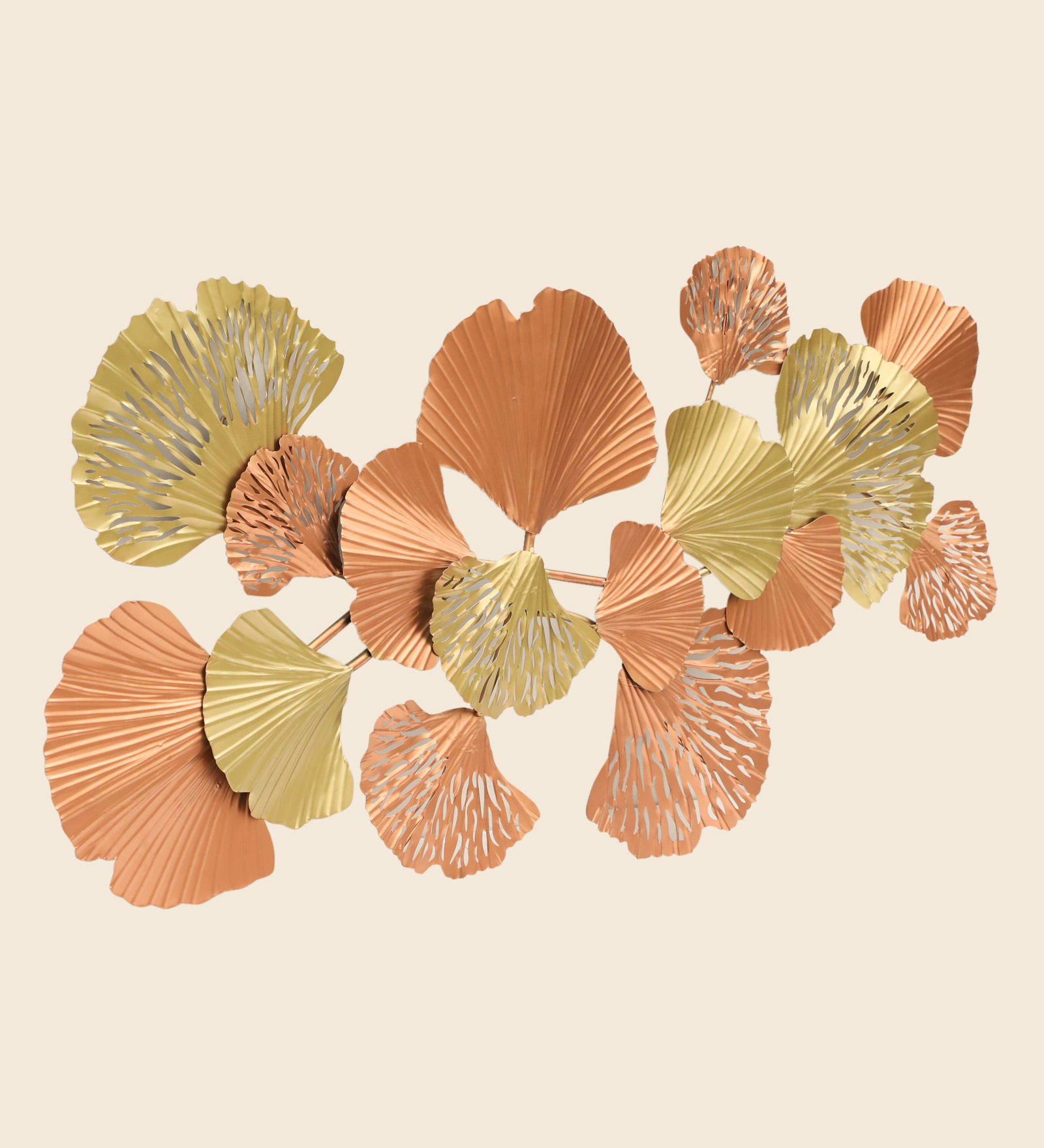 Metal Kiyo Leaf Wall Decor - Image 3