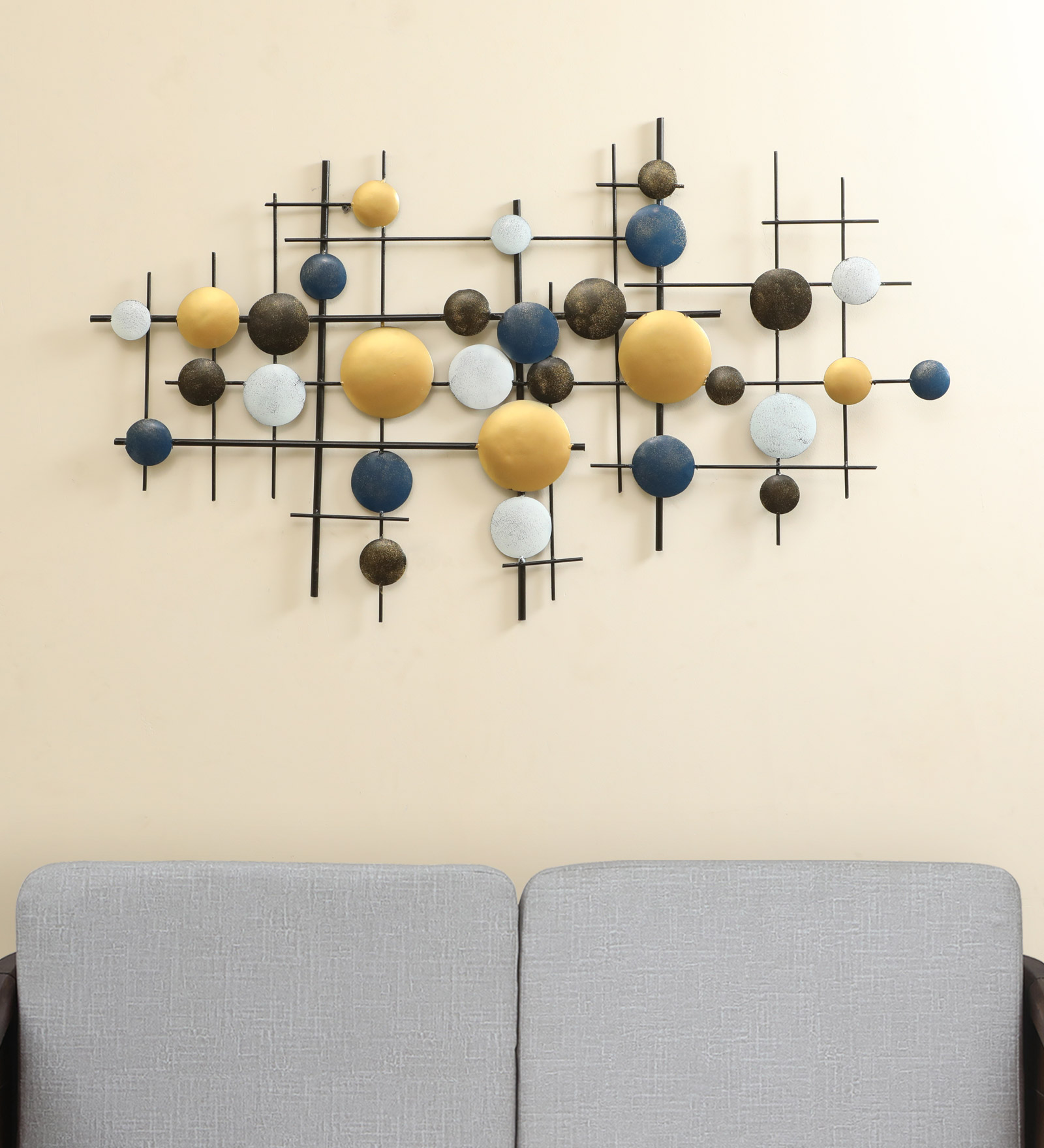 Metal Zuri Circle Abstract Wall Decor