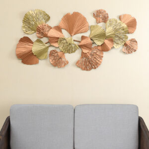 Metal Kiyo Leaf Wall Decor