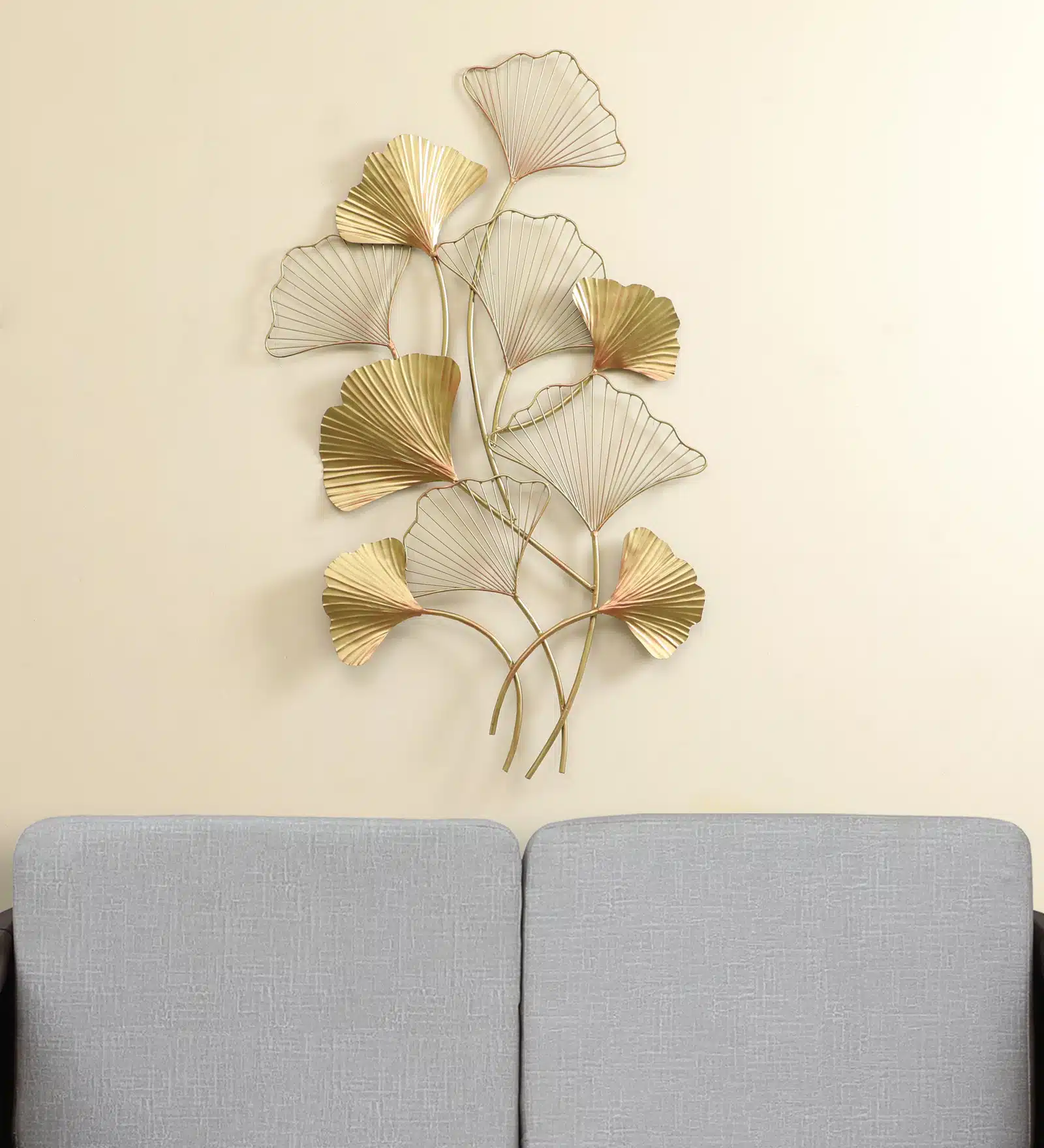 Ginko Leaf Wall Art - Bayleen Metal Leaf Wall Decor