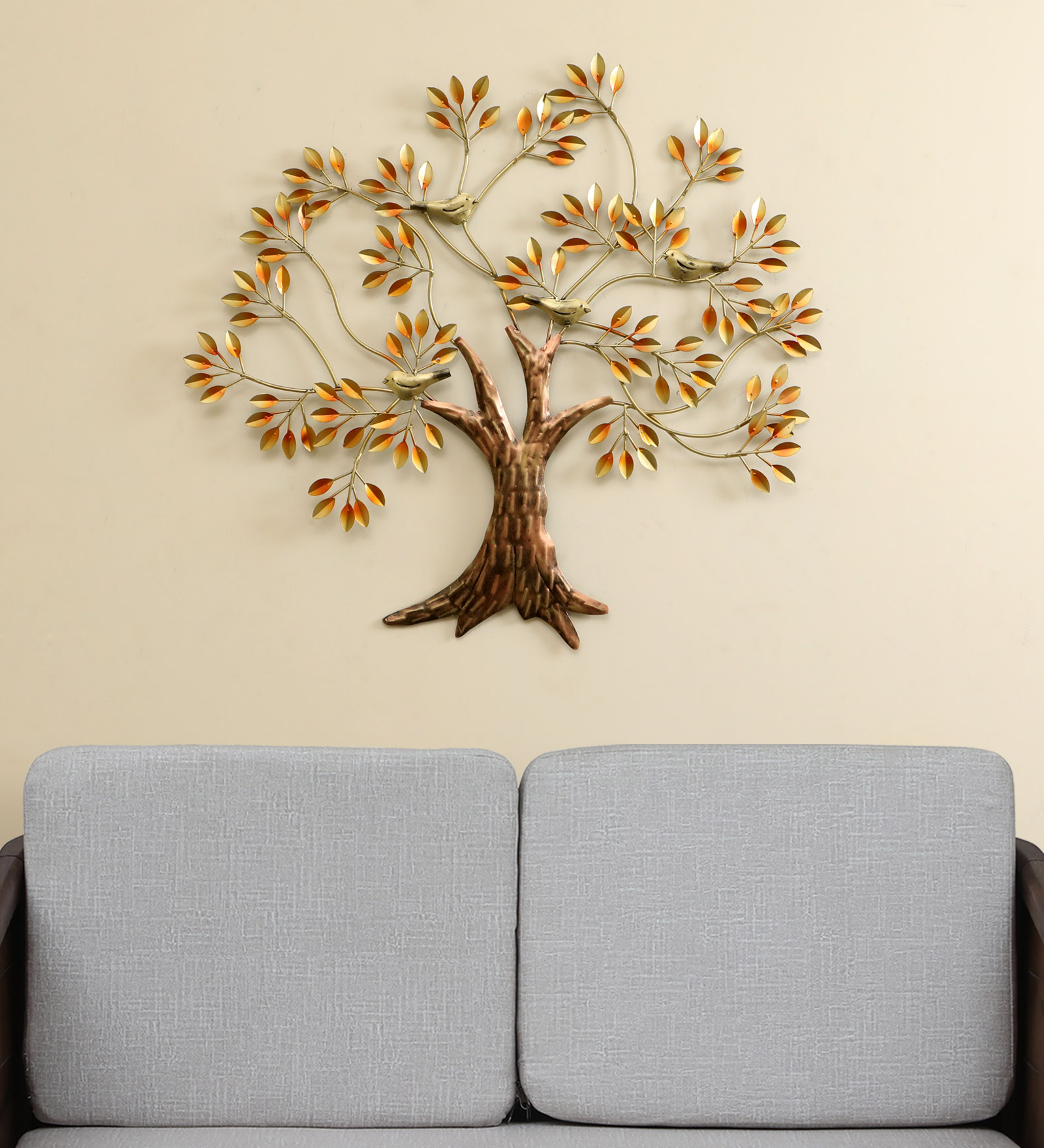 Metal Dani Bird Tree Wall Decor
