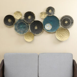 Metal Yuka Round Abstract Wall Decor
