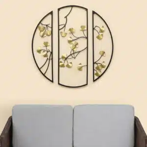 Black & Gold Kyleen Ginko 3 Wall Decor